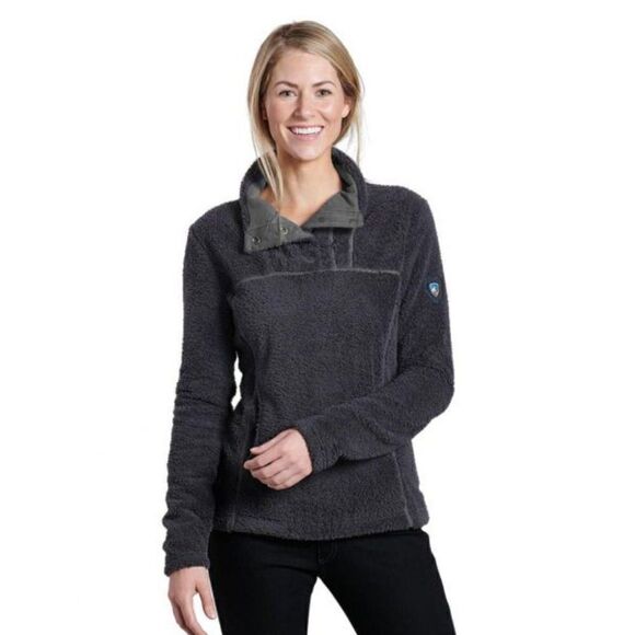 Kuhl Avalon Button Fleece Pullover Pavement M - Picture 1 of 15
